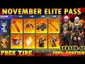 Free Fire November Elite Pass FF November Elite Pass Free Fire November Elite Pass Full Review