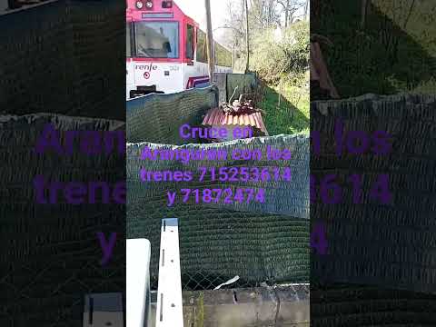 Cruce en Aranguren con los trenes 715253614 y 71872474