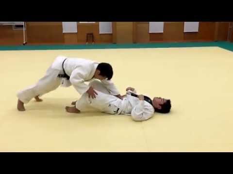 柔道：引き込みに対するクロスステップ打ち込み