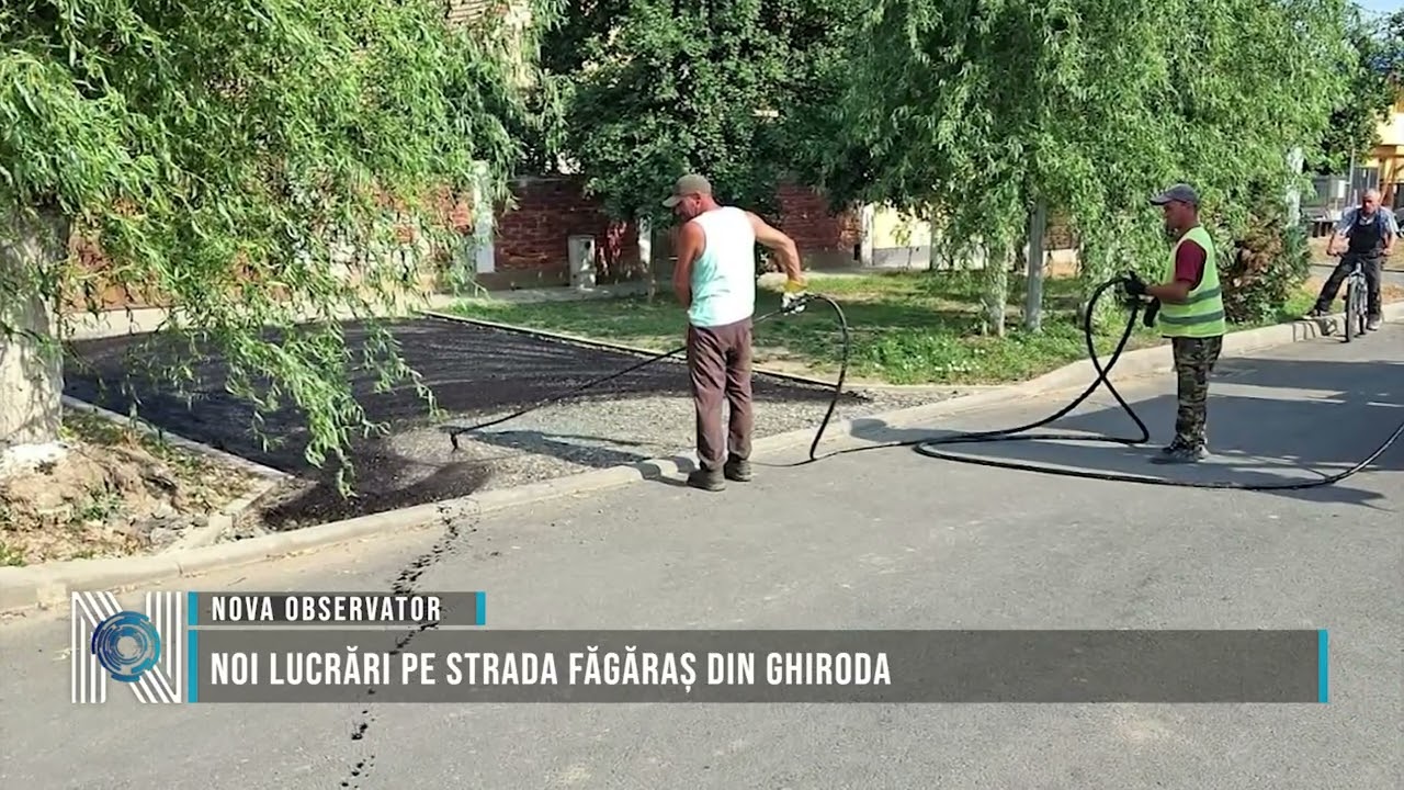 Noi lucrări pe strada Făgăraș din Ghiroda