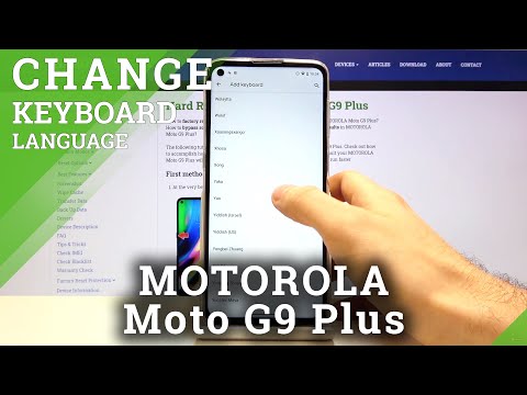 How to Change Keyboard Language in Motorola Moto G9 Plus