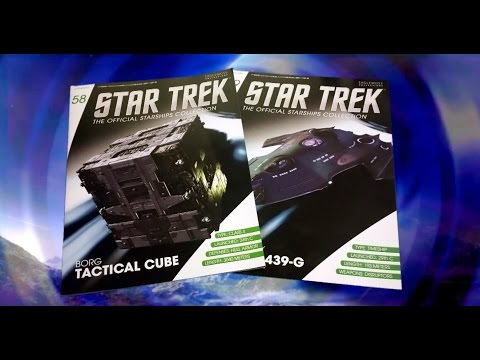 Star Trek Starships Collection #58 & 59 Review: Borg Tactical Cube : U.S.S Relativity , NCV-474439-G