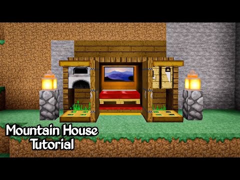 Minecraft Mountain House Build Tutorial #shorts