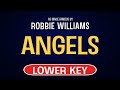 Robbie Williams - Angels | Karaoke Lower Key