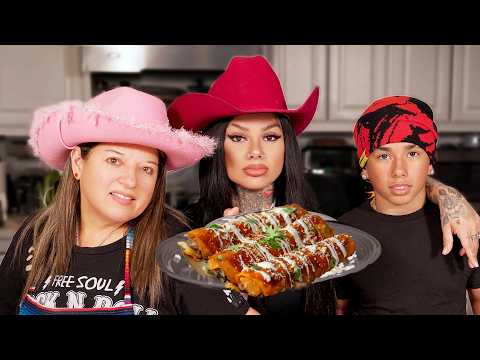 my MEXICAN MOM shows my No Sabo 15 y/o Son how to make ENCHILADAS 😬😂🇲🇽🇲🇽