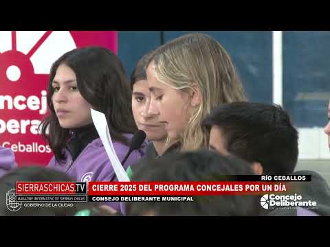 Cierre del Programa Concejales por un Día en Río Ceballos