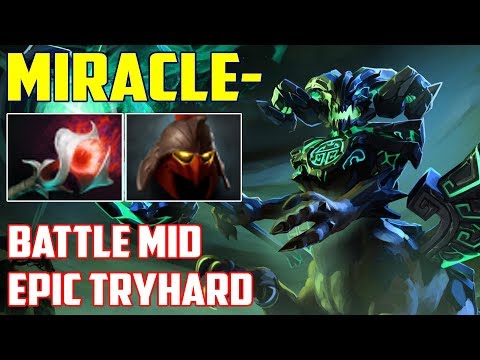 Miracle- Outworld Devourer | Battle Mid, Epic Tryhard | Dota 2 Gameplay 2017