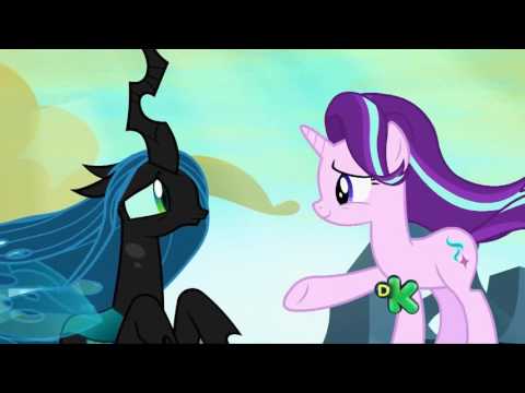 Startlight tentando convencer Chrysalis a ser uma rainha melhor