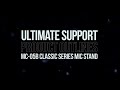 Ultimate Support Product Outlines - MC-05B Classic Series Mic Stand