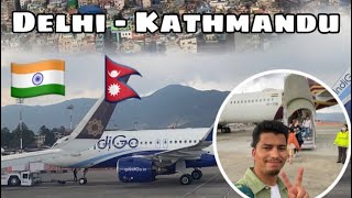 My first flight ✈️ -Nepal Series Ep-01 -Delhi to Kathmandu 🇮🇳-🇳🇵Solo Trip