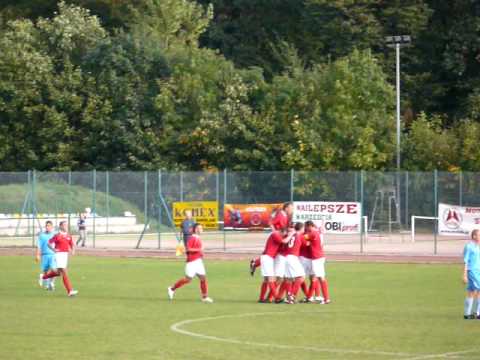 M-B Kąty Wrocławskie - Polonia Trzebnica 3-0 (1-0). Gol Adama Samca
