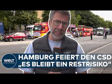 Video Thumbnail: CSD-ANSCHLAG IN BERLIN: Hamburg feiert den Christopher Street Day unter strengen Sicherheitsauflagen