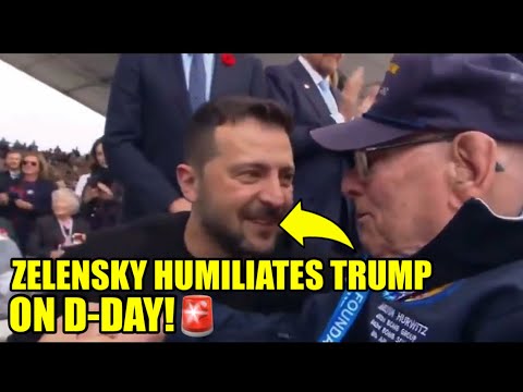 Zelensky & American D-Day Vet EMBARRASS TRUMP On World Stage🚨