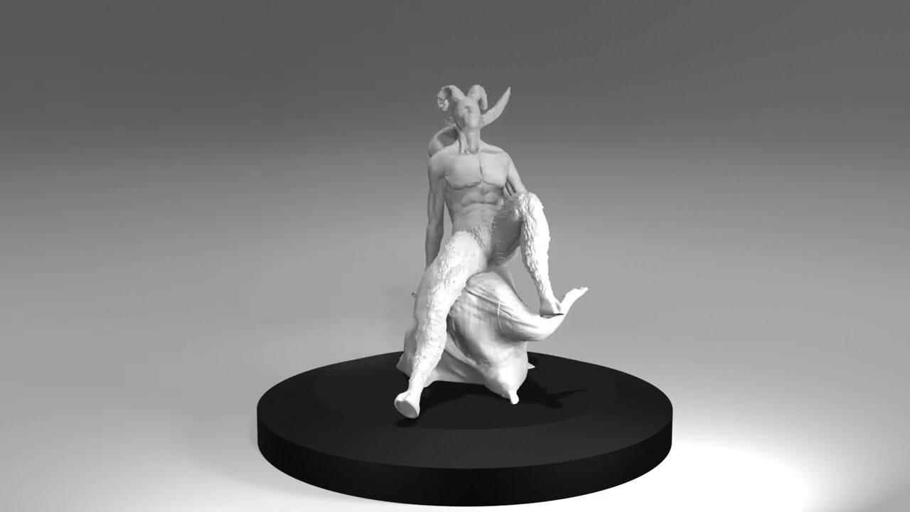 Satyr On A Tree 3D Print Model