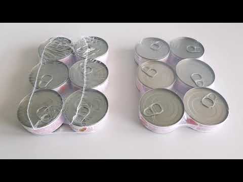 Lebensmittelkonserven in Schrumpfverpackung als Multipack