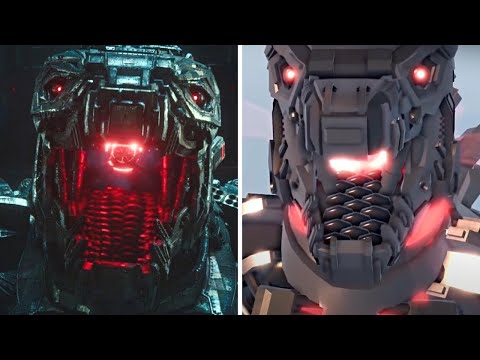 MECHAGODZILLA 2021 Melhores Cenas! Kaiju Universe - Roblox VS Filme┃PARTE 1
