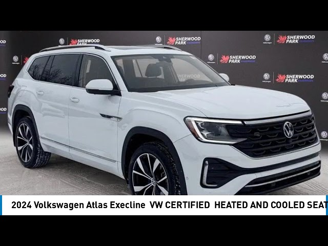2024 Volkswagen Atlas Execline | VW CERTIFIED | in Cars & Trucks in Strathcona County