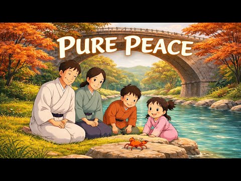 A Peaceful Life Under the Old Bridge Simple, but Full of Happiness | Ghibli-Style Animation