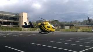 preview picture of video 'Police Helicopter Take-Off, Cirencester Leisure Centre'