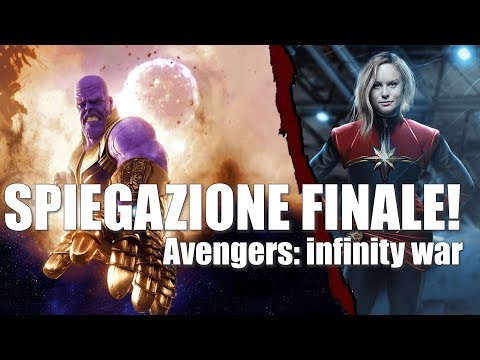 SPIEGAZIONE FINALE AVENGERS INFINITY WAR [scena post-credit | Captain Marvel]