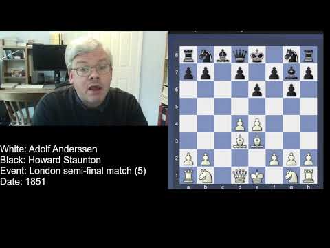 Classical Games #3: Anderssen - Staunton, London (5) 1851
