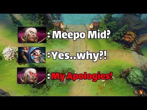 How to Destroy Meepo Mid with Invoker! 7.39