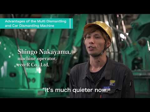 Kobelco SK140SRD job site in Japan - dismantling machine