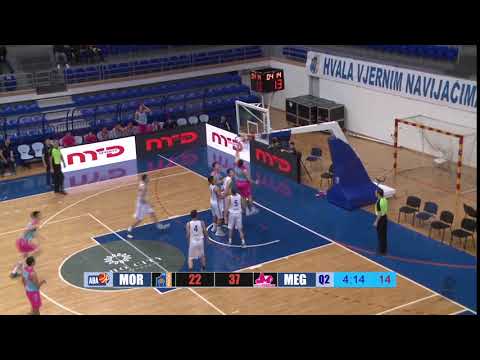 Rebound & a dunk for Aleksandar Langović! (U19 Mornar - U19 Mega Bemax, 1.12.2018)