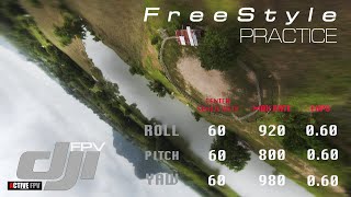 DJI FPV FREESTYLE PRACTICE & RATE SETUP [4K]