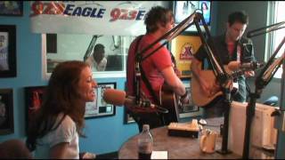 Jessica Harp performs in the 97.3 The Eagle studio