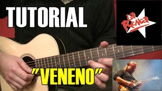 COMO TOCAR &quot;Veneno&quot; de La Renga | Tutorial guitarra acústica/criolla completo acordes y SOLO