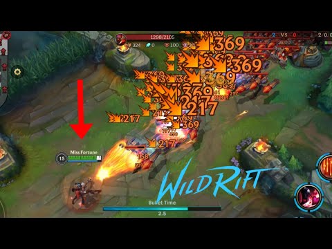 miss fortune vs 100 super minions - wild rift