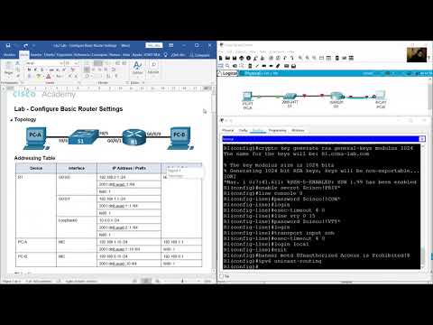 1.6.2 Lab - Configure Basic Router Settings
