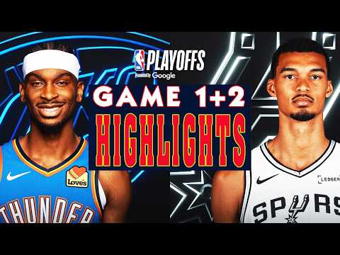Oklahoma City Thunder vs San Antonio Spurs Game 1st+2nd Highlights | May 24, 2026 | NBA Playoffs