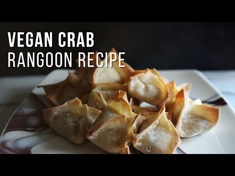 vegan crab rangoon — easy 30 minute baked snack