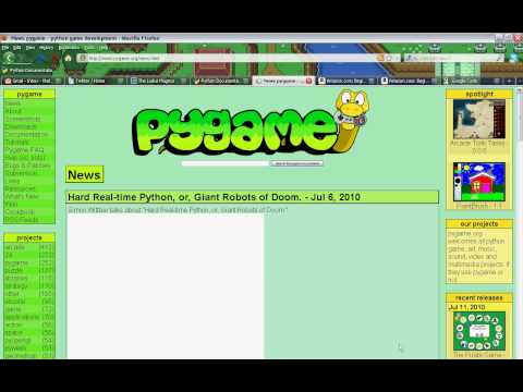Pythonpygame Tutorial Pt 1
