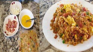 How to cook a frozen cauliflower fried rice  from Costco