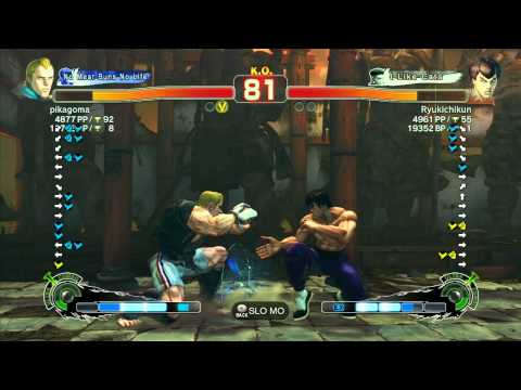 SSF4 AE: pikagoma (Abel) vs Ryukichikun (Fei Long) - Ranked Match (720p HD)