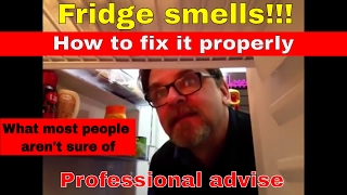HOW TO REMOVE ODOURS FROM THE BACK OF YOUR FRIDGE. FRIDGE HAS BAD ODOR SMELL
