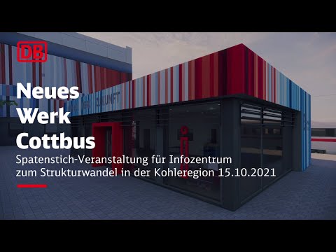 Spatenstich-Veranstaltung für das Infozentrum der Stadt Cottbus/Chóśebuz auf dem Bahnhofsvorplatz