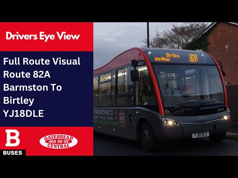 DEV: FULL ROUTE VISUAL | Nexus Bus Route 82A - Barmston To Birtley + Return | YJ18DLE