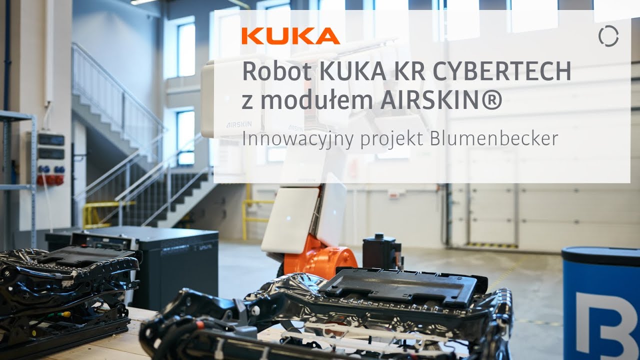 KUKA robot with AIRSKIN® module. Innovative Blumenbecker design