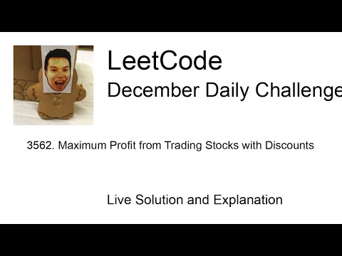 Daily Leetcode #2086: Dec 16, 2025 - 3562. Maximum Profit from Trading Stocks with Discounts