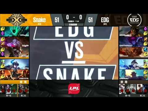 SS vs EDG Highlights Game 1 LPL SUMMER 2017 Snake vs Edward Gaming W1D4