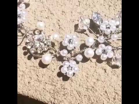 ideale per spose e matrimoni Coroncina per capelli decorata con cristalli alla moda Gracewedding