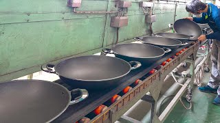 Non-Stick Chinese Wok Mass Production Process / 鑄鋁中華炒鍋 - Taiwan Wok Factory