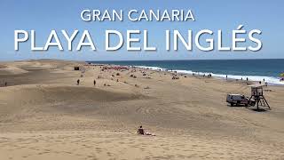 Playa Del inglés, Gran Canaria (4K)