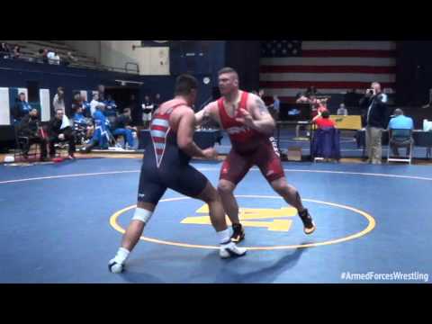 130 kg - Matthew Lamb (Army) vs. Zachariah Manning (Navy)
