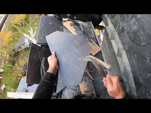 Schiefer Schuppendeckung an Giebel - Schieferdecker aus Sachsen