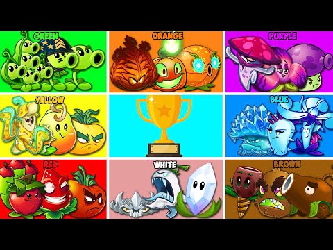 Tournament All Team Color Plants Battlez - Who Will Win? - Pvz 2 Team Plant vs Team Plant